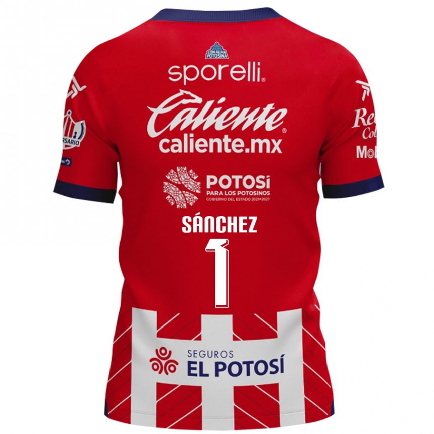 Niño Fútbol Camiseta Andrés Sánchez #1 Rojo Blanco 1ª Equipación 2024/25 Perú