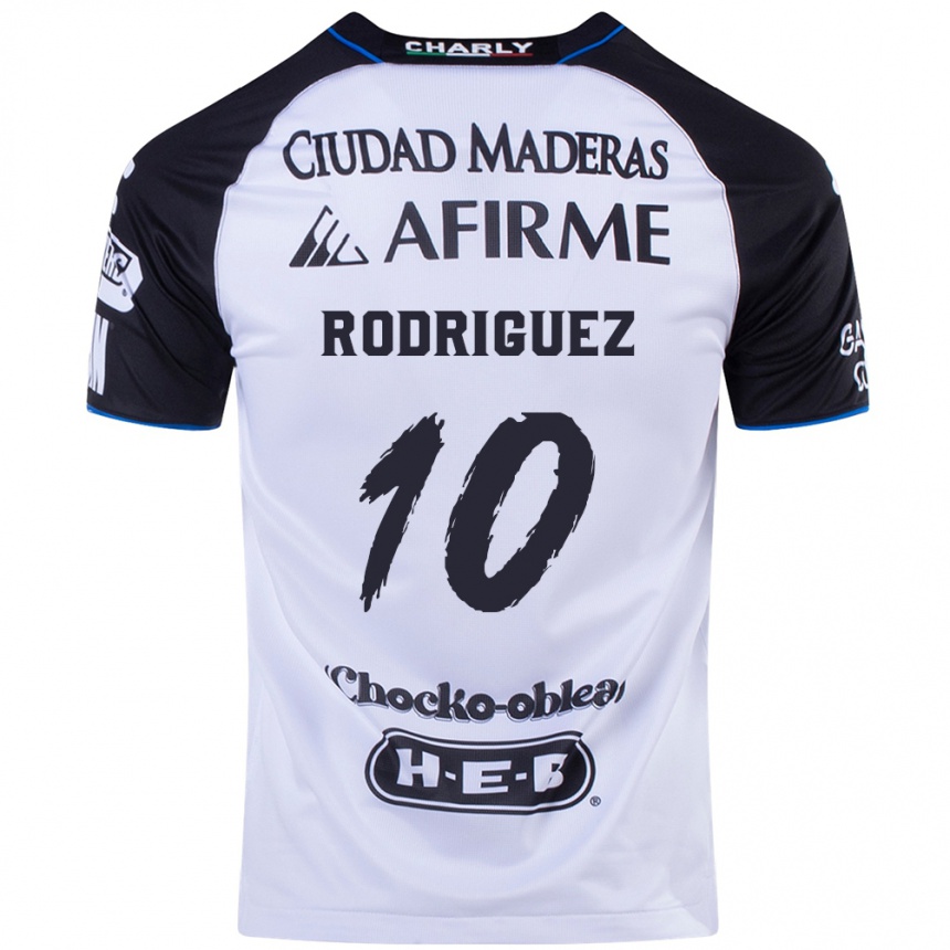 Niño Fútbol Camiseta Lucas Rodríguez #10 Azul Negro 1ª Equipación 2024/25 Perú