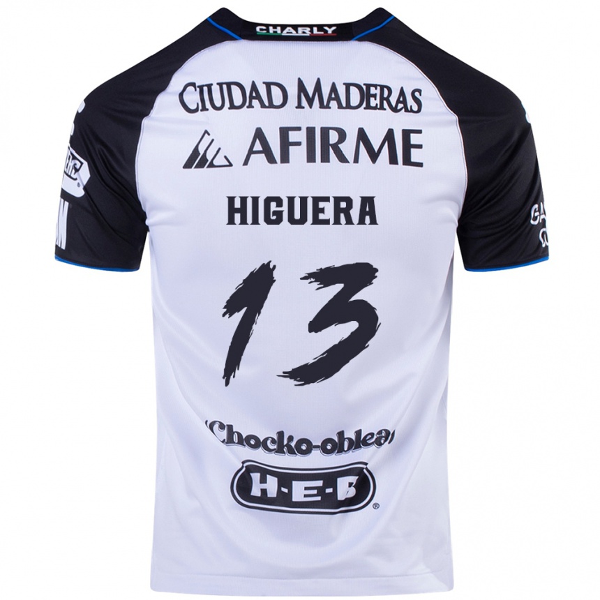 Niño Fútbol Camiseta Carlos Higuera #13 Azul Negro 1ª Equipación 2024/25 Perú