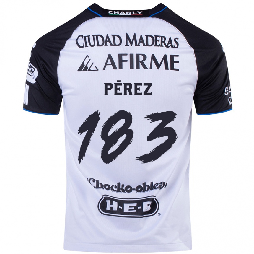 Niño Fútbol Camiseta Aldahir Pérez #183 Azul Negro 1ª Equipación 2024/25 Perú