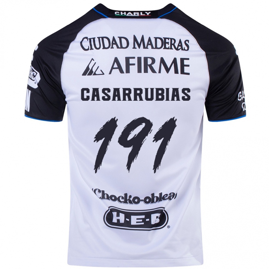 Niño Fútbol Camiseta Aaron Casarrubias #191 Azul Negro 1ª Equipación 2024/25 Perú