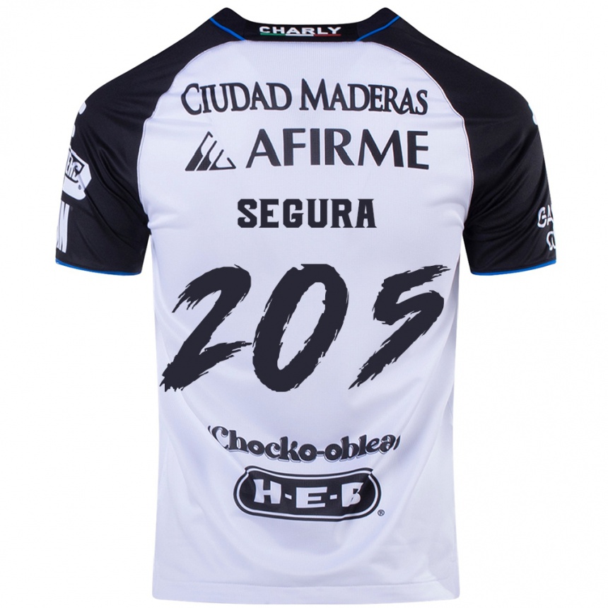 Niño Fútbol Camiseta Mathías Segura #205 Azul Negro 1ª Equipación 2024/25 Perú