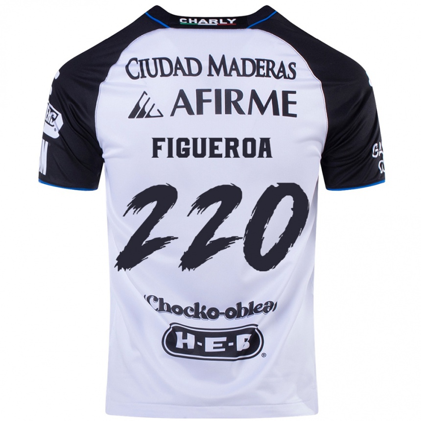 Niño Fútbol Camiseta Christopher Figueroa #220 Azul Negro 1ª Equipación 2024/25 Perú