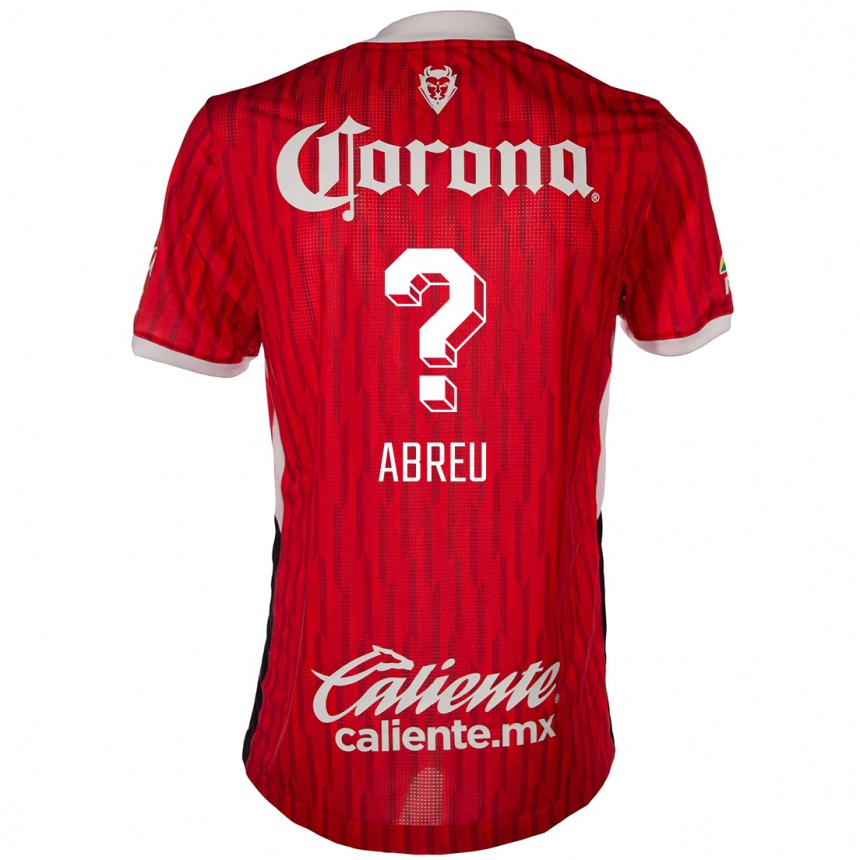 Niño Fútbol Camiseta Diego Abreu #0 Rojo Blanco 1ª Equipación 2024/25 Perú