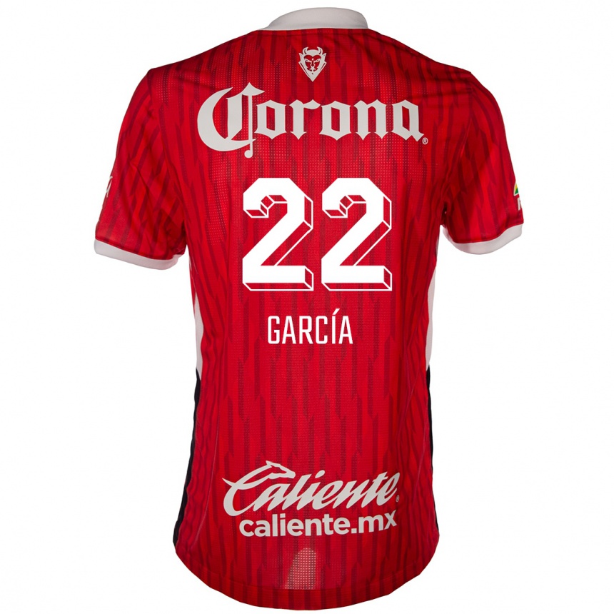 Niño Fútbol Camiseta Luis García #22 Rojo Blanco 1ª Equipación 2024/25 Perú