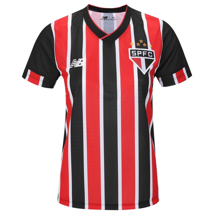 Niño Fútbol Camiseta Gabriel Falcão #0 Negro Rojo Blanco 2ª Equipación 2024/25 Perú