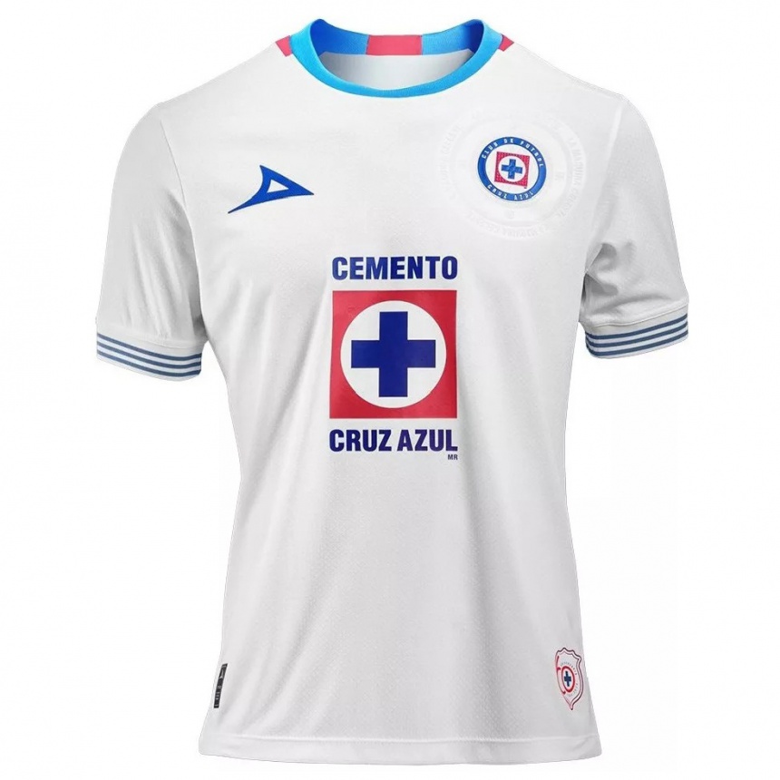 Niño Fútbol Camiseta Víctor Márquez #288 Blanco Azul 2ª Equipación 2024/25 Perú