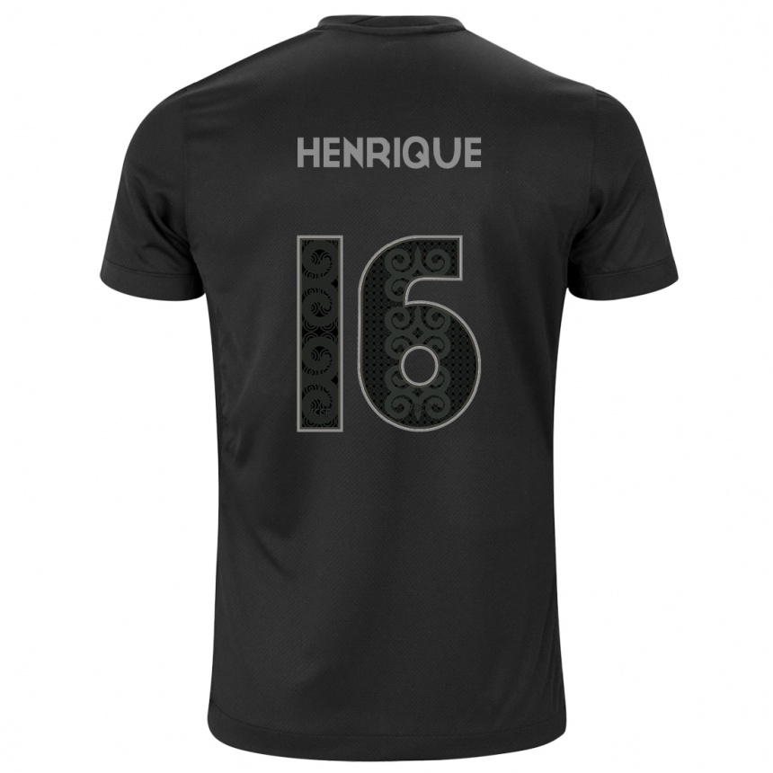 Niño Fútbol Camiseta Pedro Henrique #16 Negro 2ª Equipación 2024/25 Perú