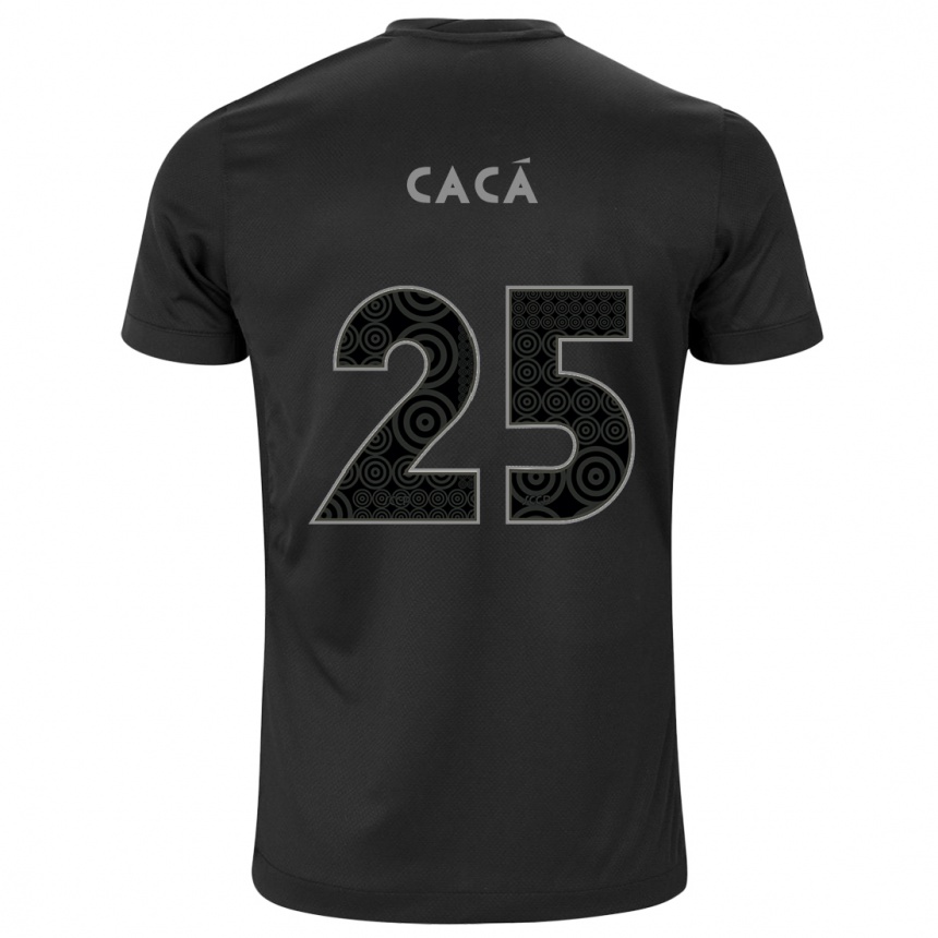 Niño Fútbol Camiseta Cacá #25 Negro 2ª Equipación 2024/25 Perú