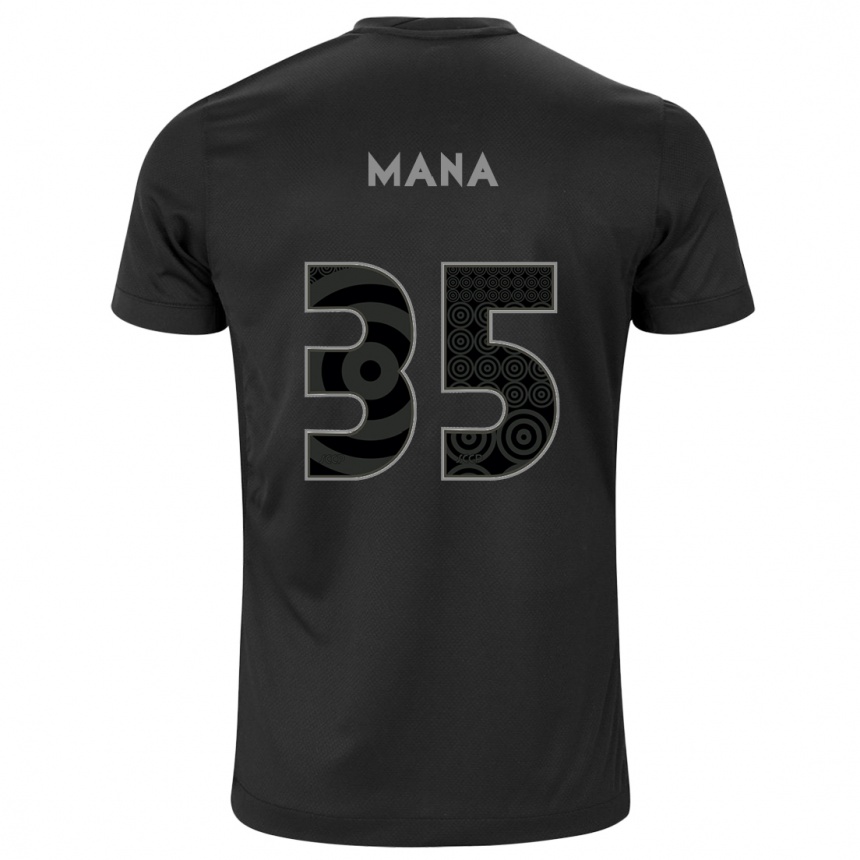 Niño Fútbol Camiseta Léo Mana #35 Negro 2ª Equipación 2024/25 Perú