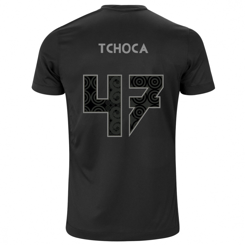 Niño Fútbol Camiseta Tchoca #47 Negro 2ª Equipación 2024/25 Perú