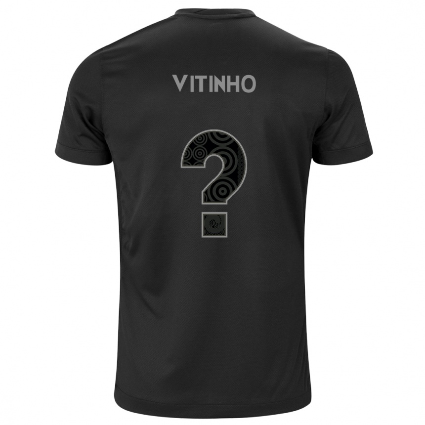 Niño Fútbol Camiseta Vitinho #0 Negro 2ª Equipación 2024/25 Perú