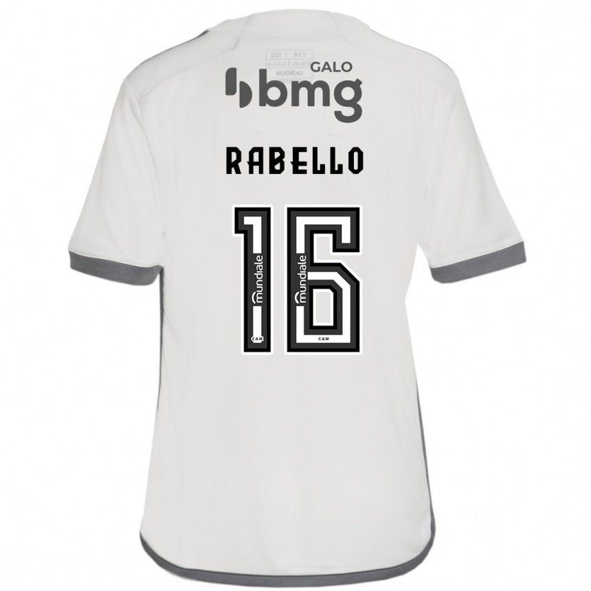 Niño Fútbol Camiseta Igor Rabello #16 Blanquecino 2ª Equipación 2024/25 Perú