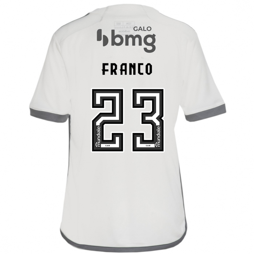 Niño Fútbol Camiseta Alan Franco #23 Blanquecino 2ª Equipación 2024/25 Perú