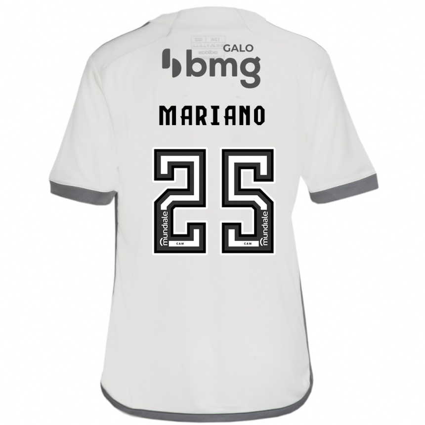 Niño Fútbol Camiseta Mariano #25 Blanquecino 2ª Equipación 2024/25 Perú