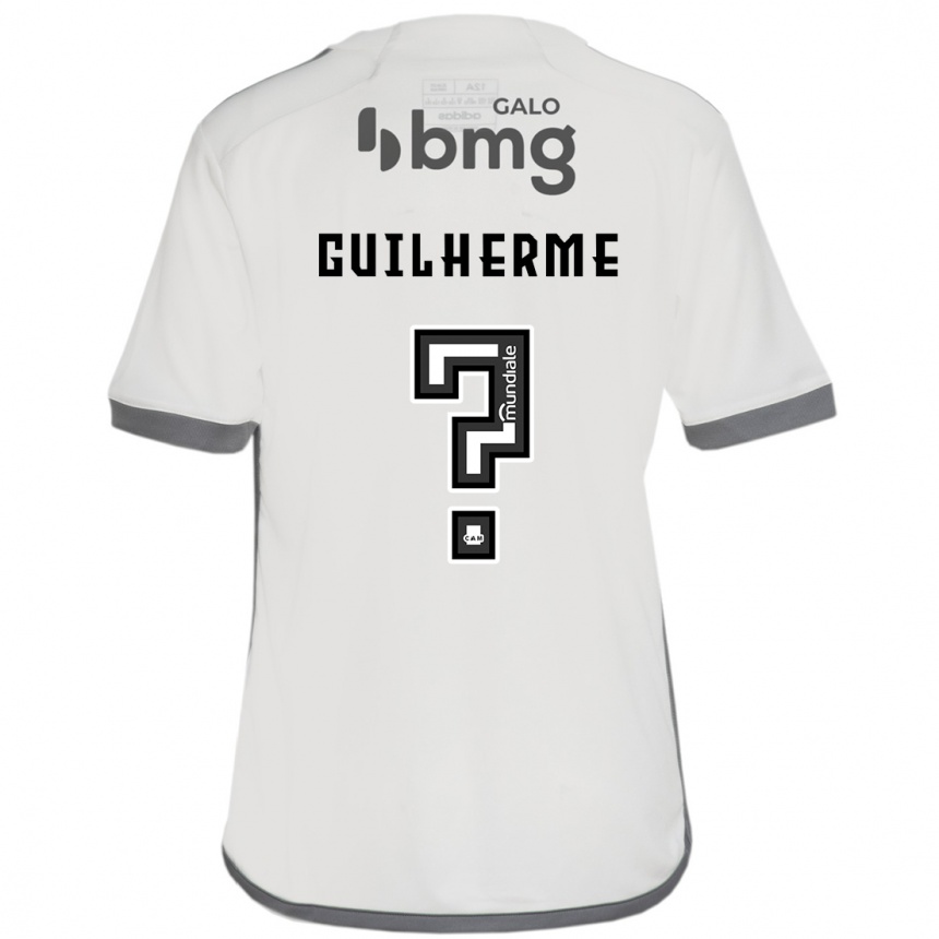 Niño Fútbol Camiseta Kauan Guilherme #0 Blanquecino 2ª Equipación 2024/25 Perú