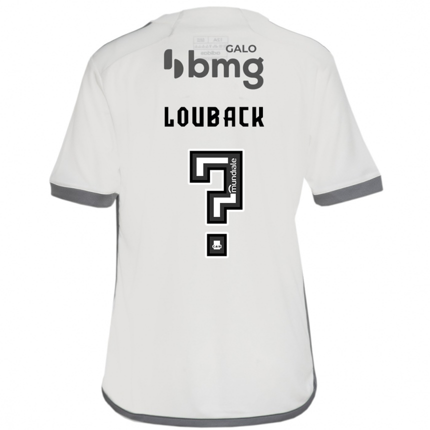 Niño Fútbol Camiseta Lucas Louback #0 Blanquecino 2ª Equipación 2024/25 Perú