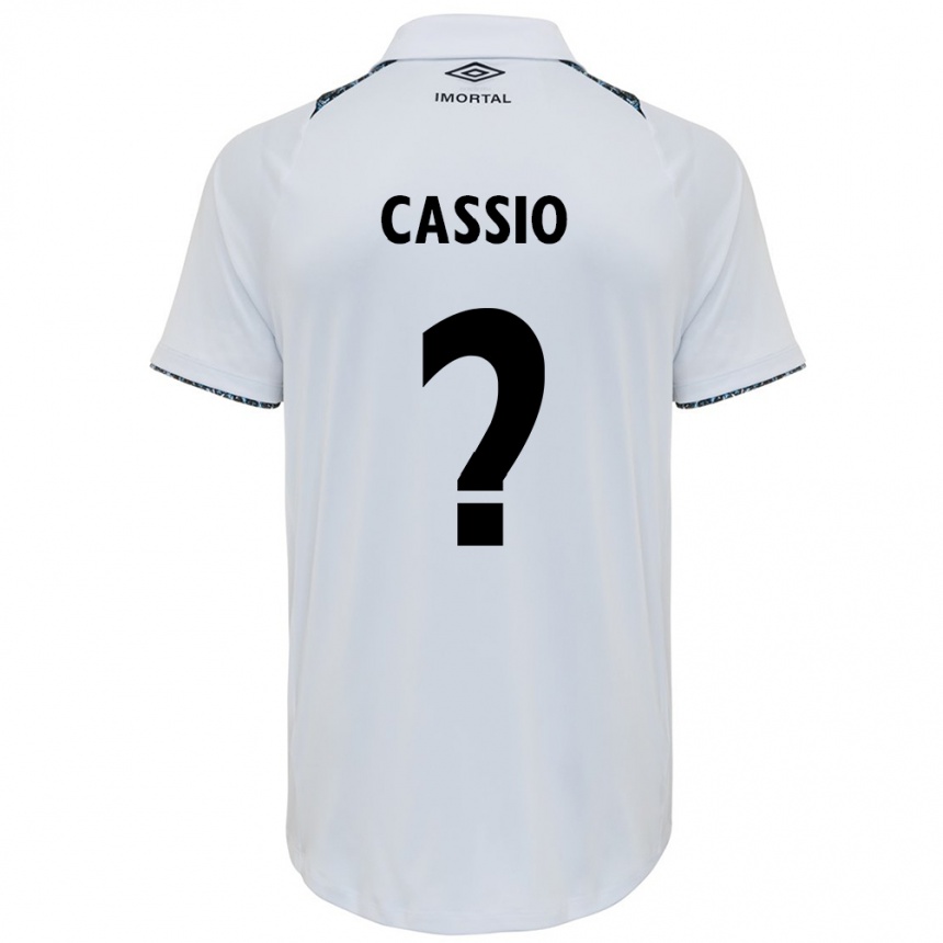 Niño Fútbol Camiseta Cássio #0 Blanco Azul 2ª Equipación 2024/25 Perú