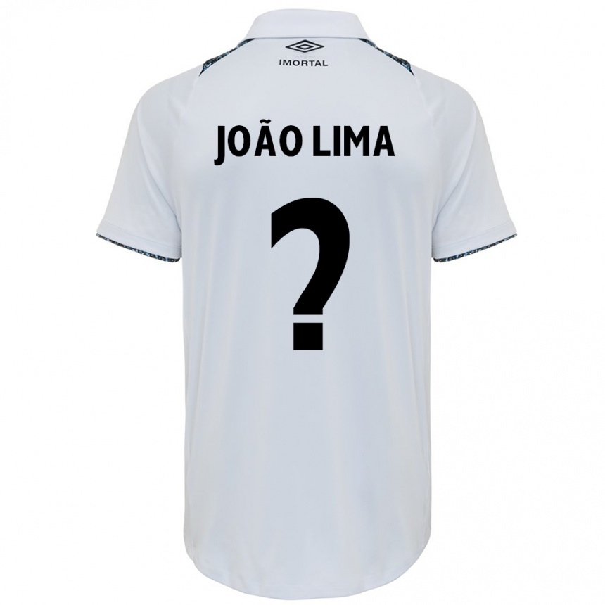 Niño Fútbol Camiseta João Vitor #0 Blanco Azul 2ª Equipación 2024/25 Perú