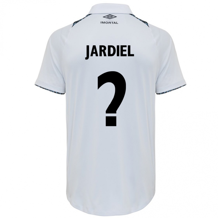 Niño Fútbol Camiseta Jardiel #0 Blanco Azul 2ª Equipación 2024/25 Perú