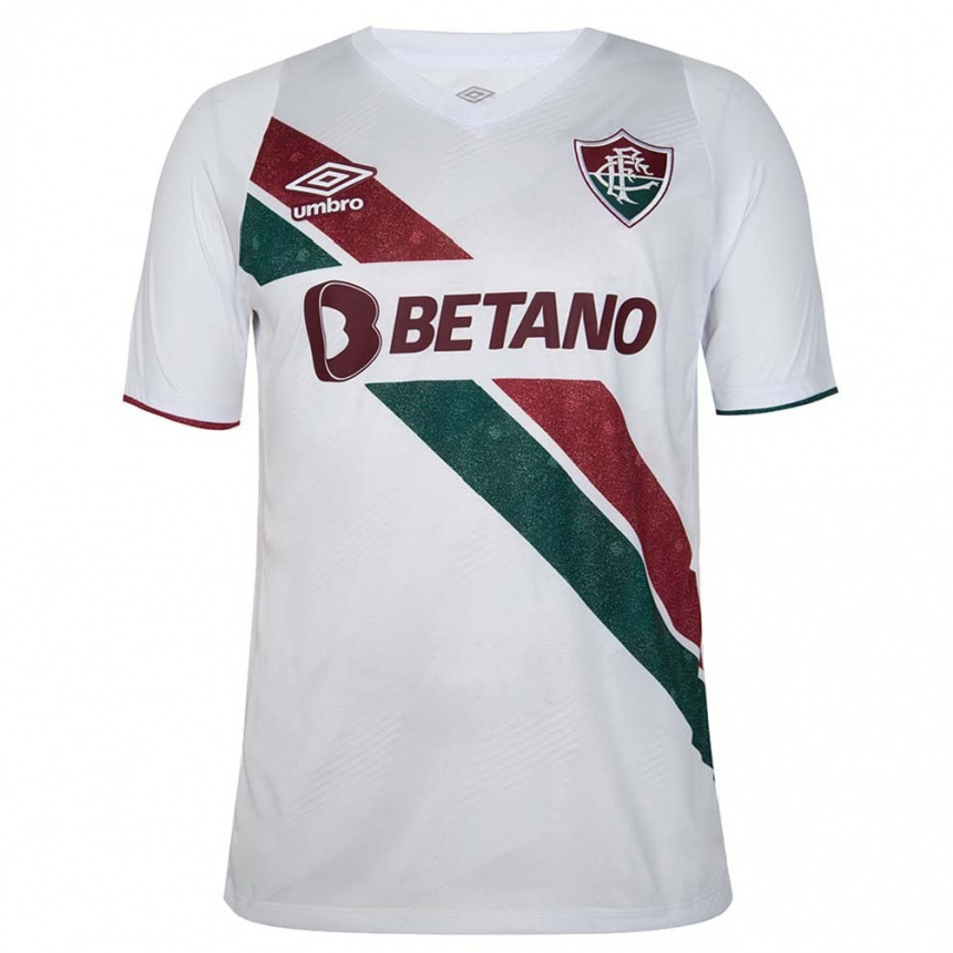 Niño Fútbol Camiseta Davi Schuindt #0 Blanco Verde Granate 2ª Equipación 2024/25 Perú