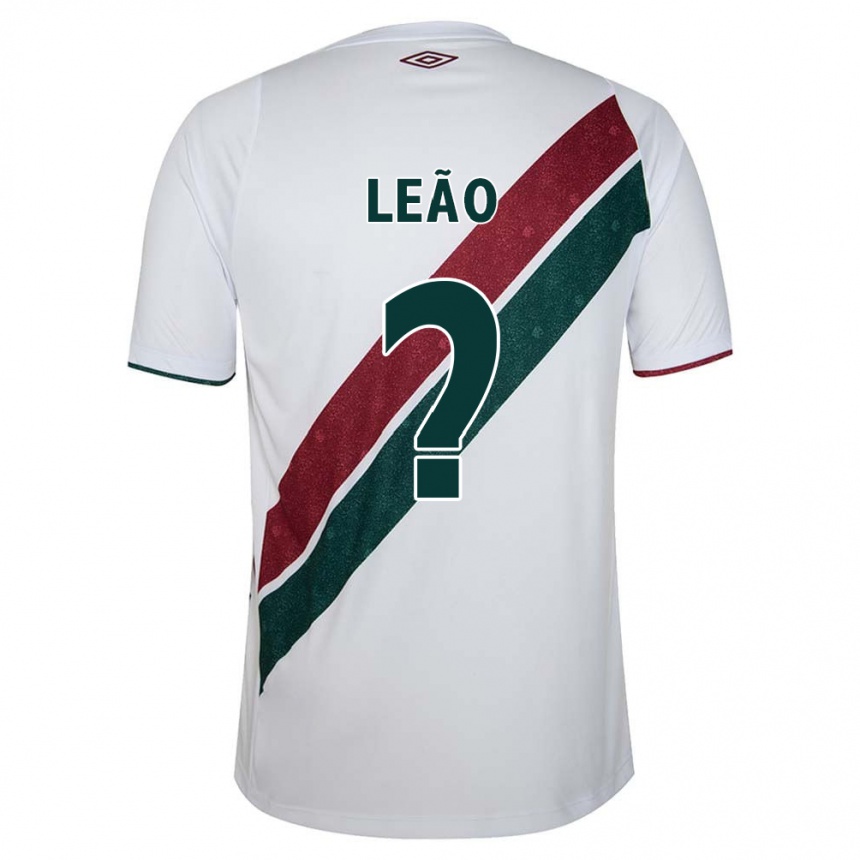 Niño Fútbol Camiseta Caio Leão #0 Blanco Verde Granate 2ª Equipación 2024/25 Perú