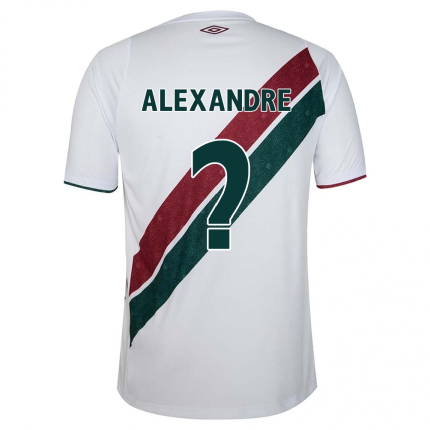 Niño Fútbol Camiseta Alexandre #0 Blanco Verde Granate 2ª Equipación 2024/25 Perú