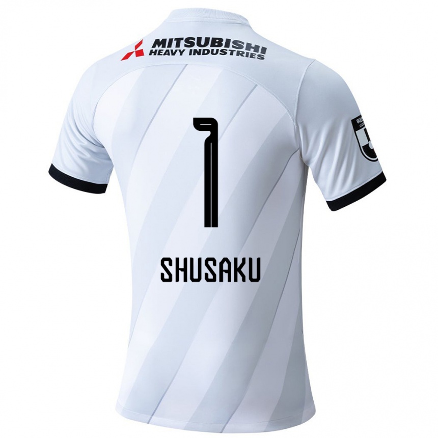 Niño Fútbol Camiseta Shusaku Nishikawa #1 Gris Blanco 2ª Equipación 2024/25 Perú