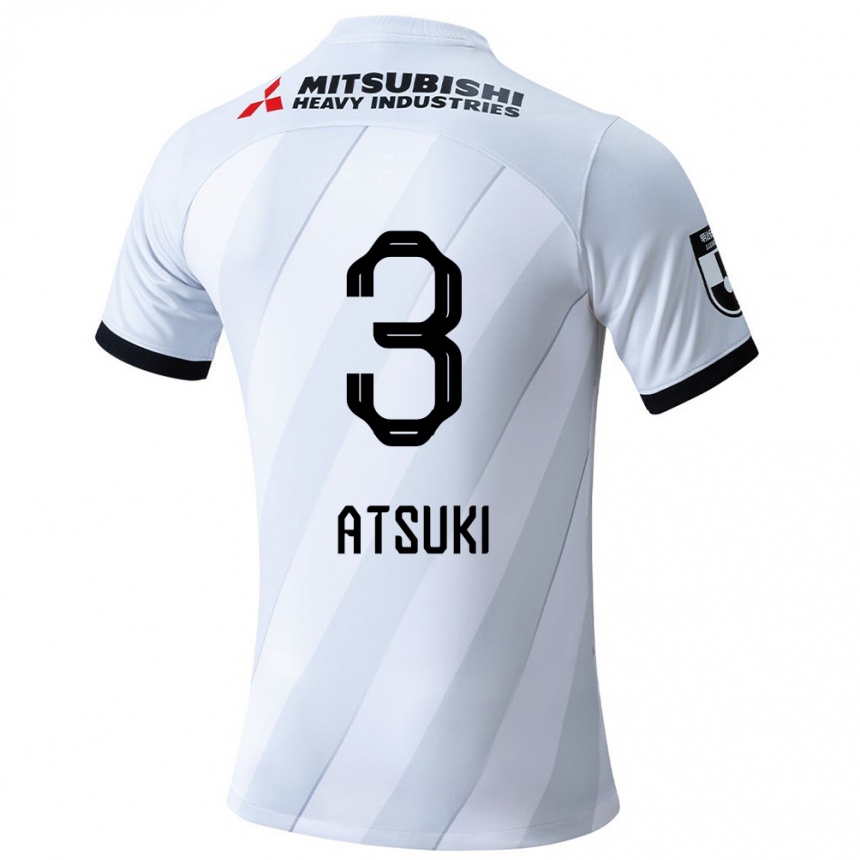 Niño Fútbol Camiseta Atsuki Ito #3 Gris Blanco 2ª Equipación 2024/25 Perú