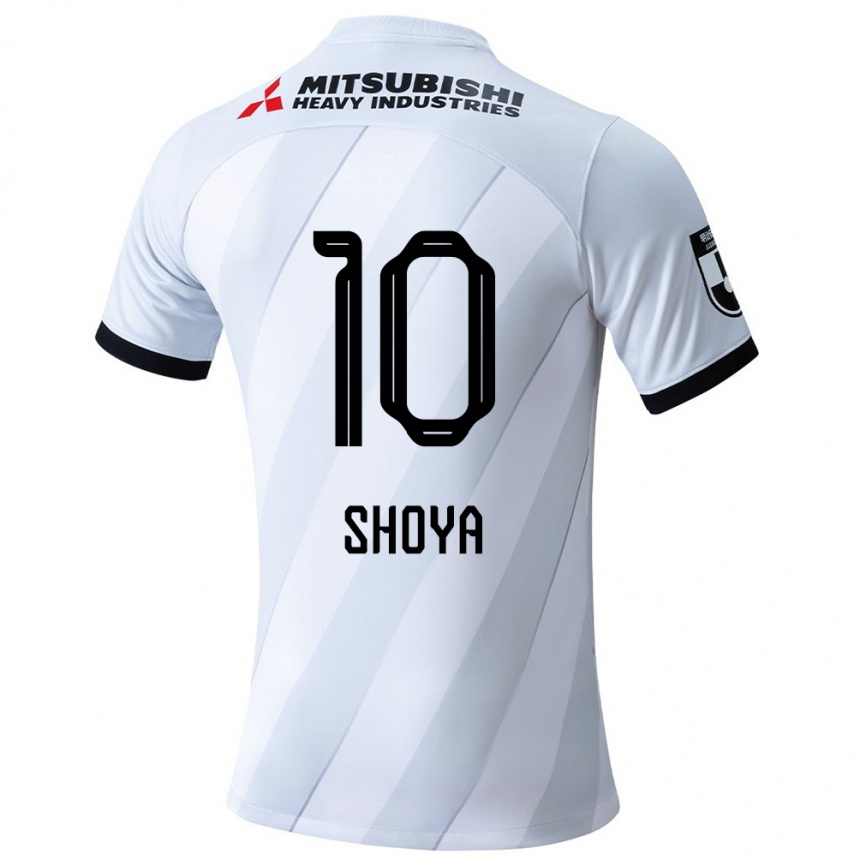 Niño Fútbol Camiseta Shoya Nakajima #10 Gris Blanco 2ª Equipación 2024/25 Perú