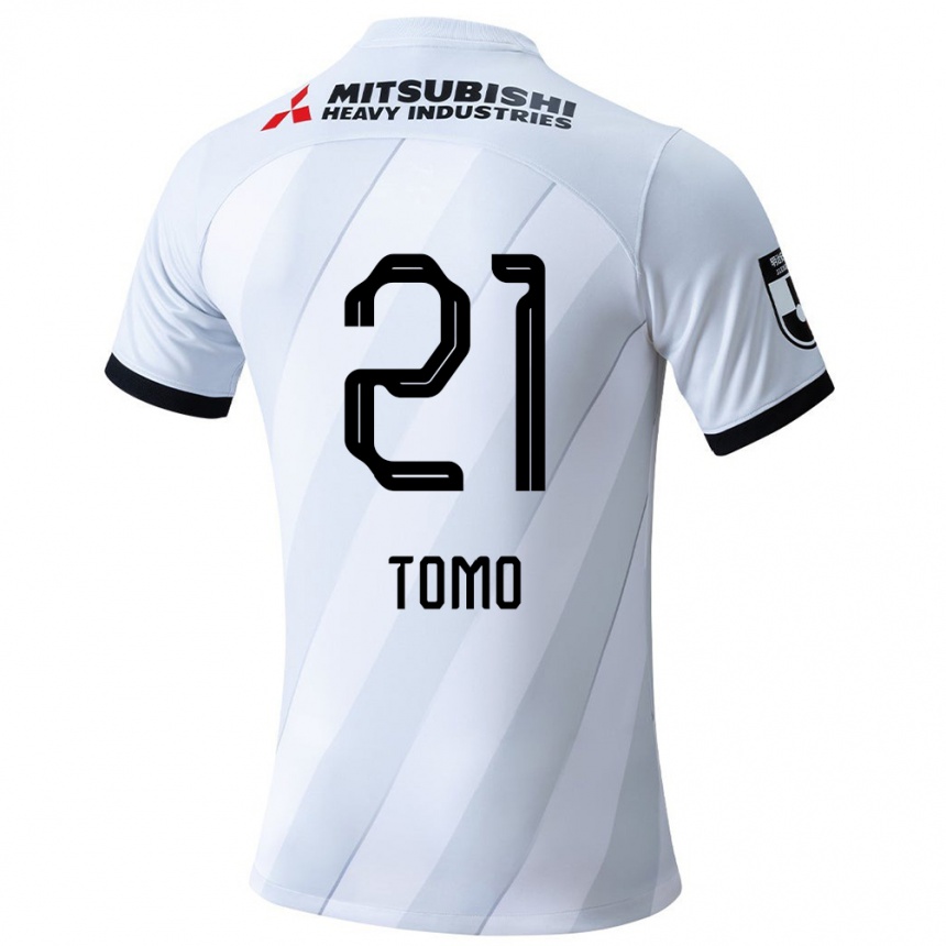 Niño Fútbol Camiseta Tomoaki Okubo #21 Gris Blanco 2ª Equipación 2024/25 Perú