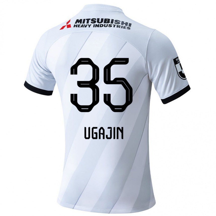 Niño Fútbol Camiseta Tomoya Ugajin #35 Gris Blanco 2ª Equipación 2024/25 Perú