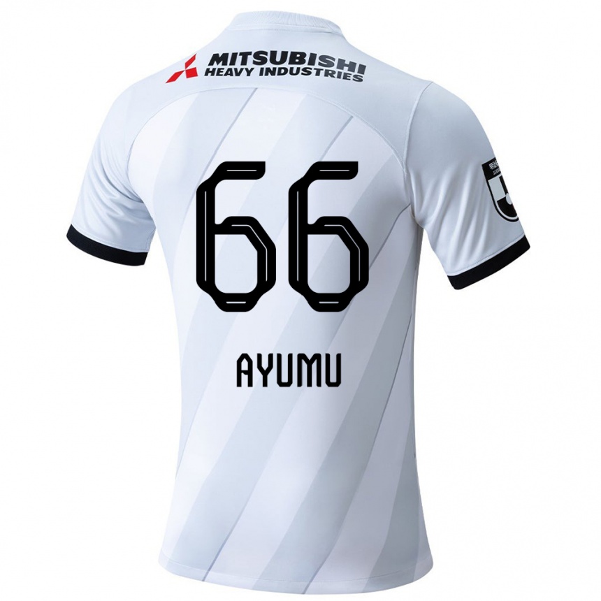 Niño Fútbol Camiseta Ayumu Ohata #66 Gris Blanco 2ª Equipación 2024/25 Perú