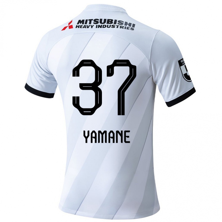 Niño Fútbol Camiseta Katsutoshi Yamane #37 Gris Blanco 2ª Equipación 2024/25 Perú