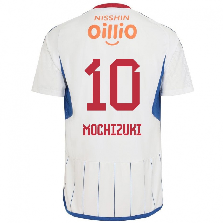 Niño Fútbol Camiseta Kohei Mochizuki #10 Blanco Azul Rojo 2ª Equipación 2024/25 Perú