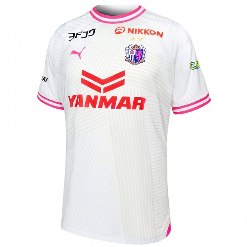 Niño Fútbol Camiseta Hayato Okuda #16 Blanco Rosa 2ª Equipación 2024/25 Perú