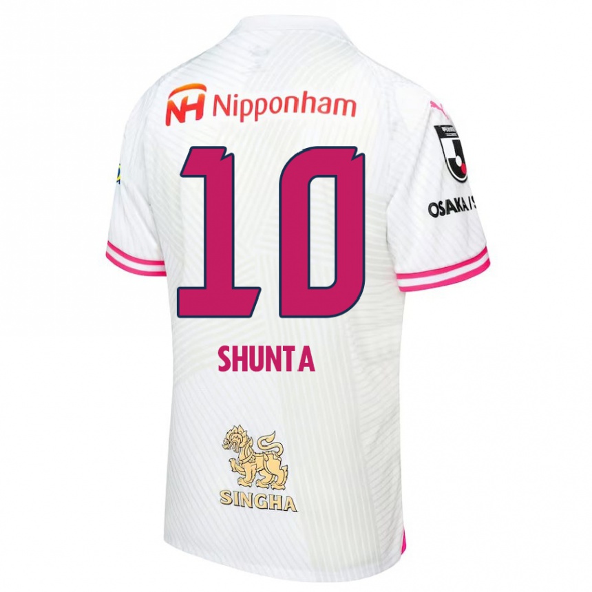 Niño Fútbol Camiseta Shunta Tanaka #10 Blanco Rosa 2ª Equipación 2024/25 Perú