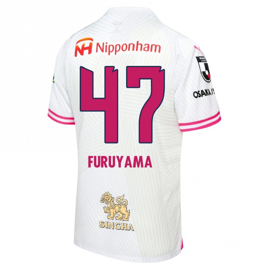 Niño Fútbol Camiseta Kengo Furuyama #47 Blanco Rosa 2ª Equipación 2024/25 Perú