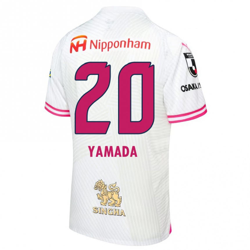 Niño Fútbol Camiseta Kotaro Yamada #20 Blanco Rosa 2ª Equipación 2024/25 Perú