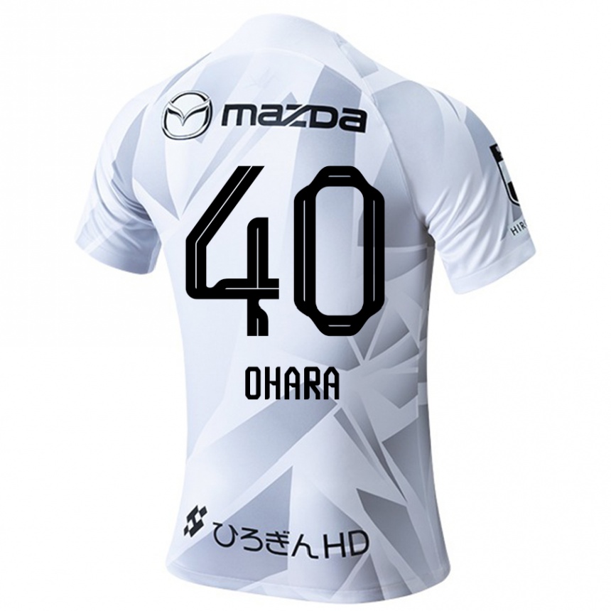 Niño Fútbol Camiseta Motoki Ohara #40 Blanco Gris Negro 2ª Equipación 2024/25 Perú