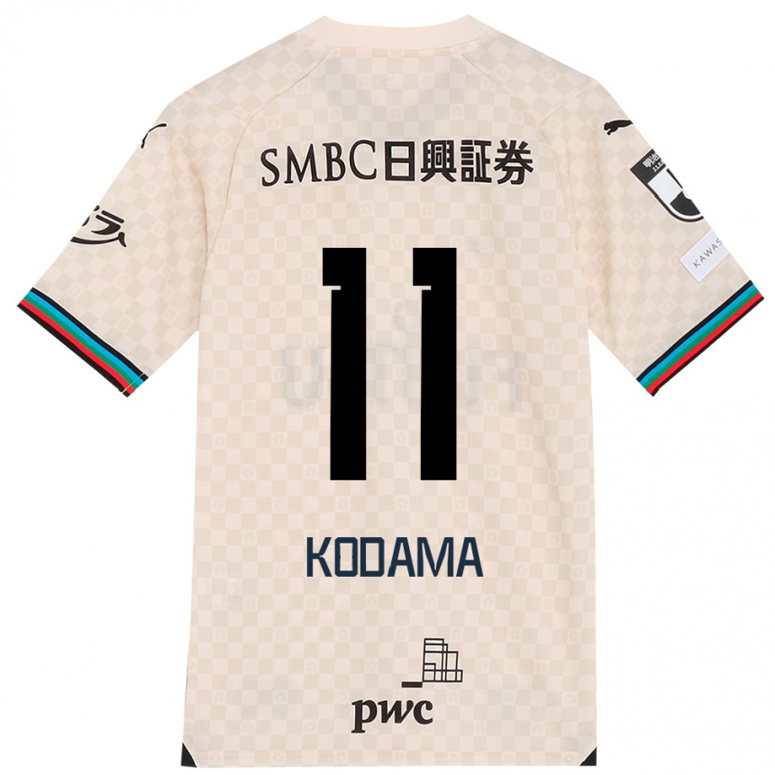 Niño Fútbol Camiseta Shotaro Kodama #11 Blanco Gris 2ª Equipación 2024/25 Perú