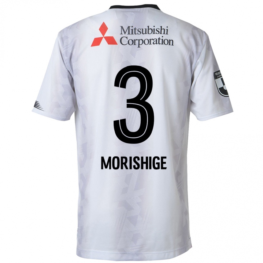 Niño Fútbol Camiseta Masato Morishige #3 Blanco Negro 2ª Equipación 2024/25 Perú