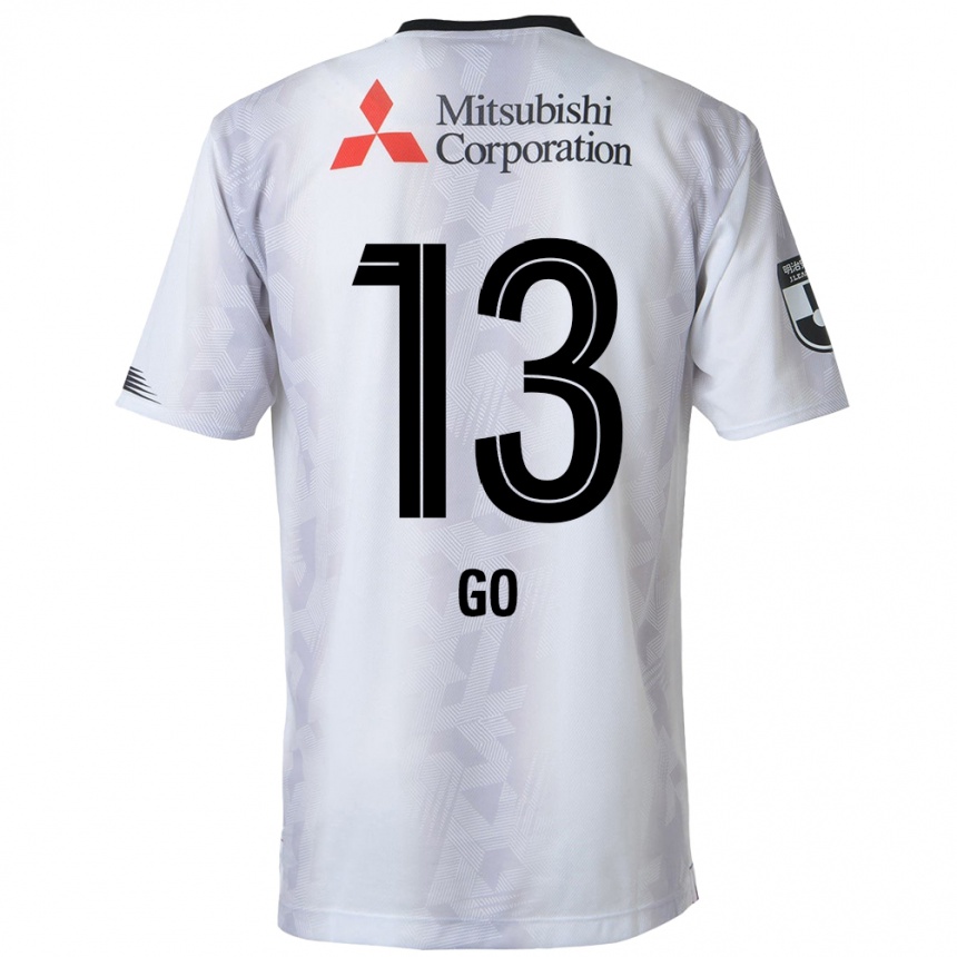 Niño Fútbol Camiseta Go Hatano #13 Blanco Negro 2ª Equipación 2024/25 Perú