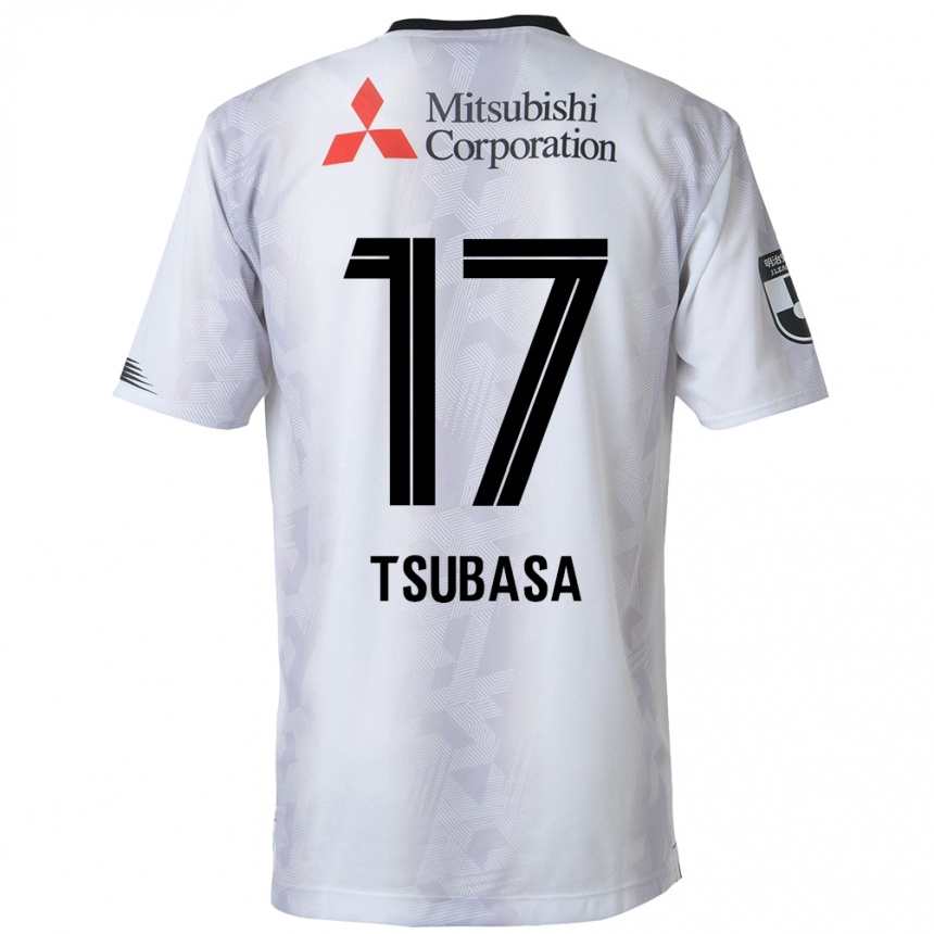 Niño Fútbol Camiseta Tsubasa Terayama #17 Blanco Negro 2ª Equipación 2024/25 Perú