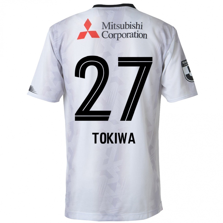 Niño Fútbol Camiseta Kyota Tokiwa #27 Blanco Negro 2ª Equipación 2024/25 Perú