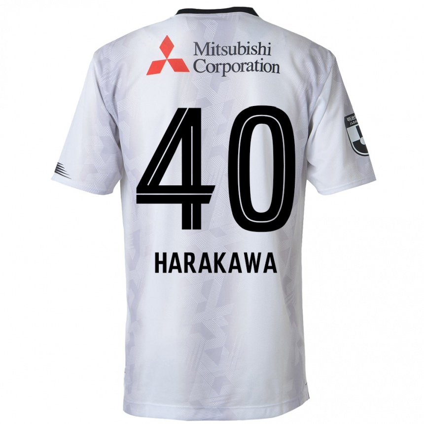 Niño Fútbol Camiseta Riki Harakawa #40 Blanco Negro 2ª Equipación 2024/25 Perú