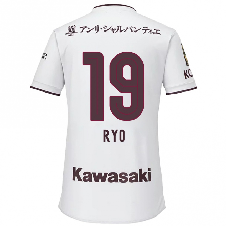 Niño Fútbol Camiseta Ryo Hatsuse #19 Blanco Rojo 2ª Equipación 2024/25 Perú