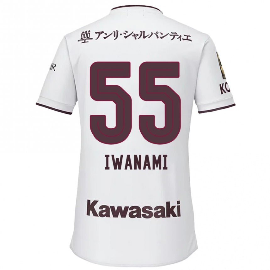 Niño Fútbol Camiseta Takuya Iwanami #55 Blanco Rojo 2ª Equipación 2024/25 Perú