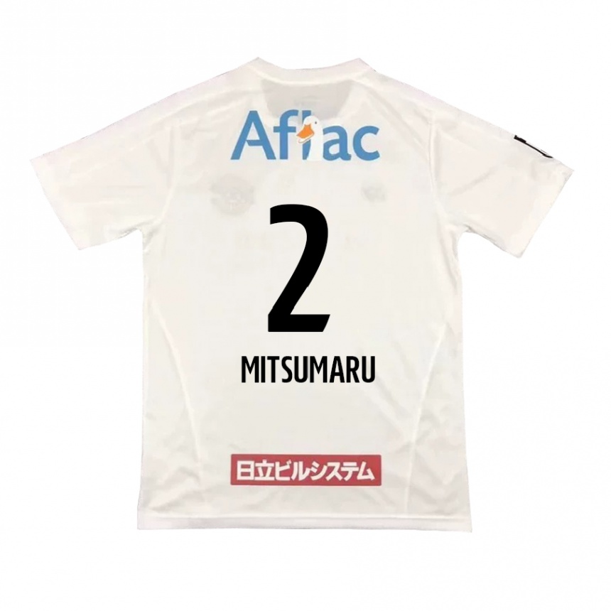 Niño Fútbol Camiseta Hiromu Mitsumaru #2 Blanco Negro 2ª Equipación 2024/25 Perú