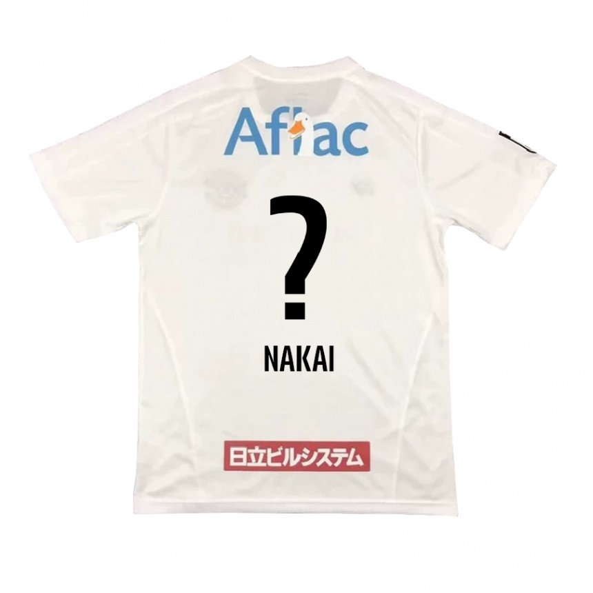 Niño Fútbol Camiseta Yamato Nakai #0 Blanco Negro 2ª Equipación 2024/25 Perú